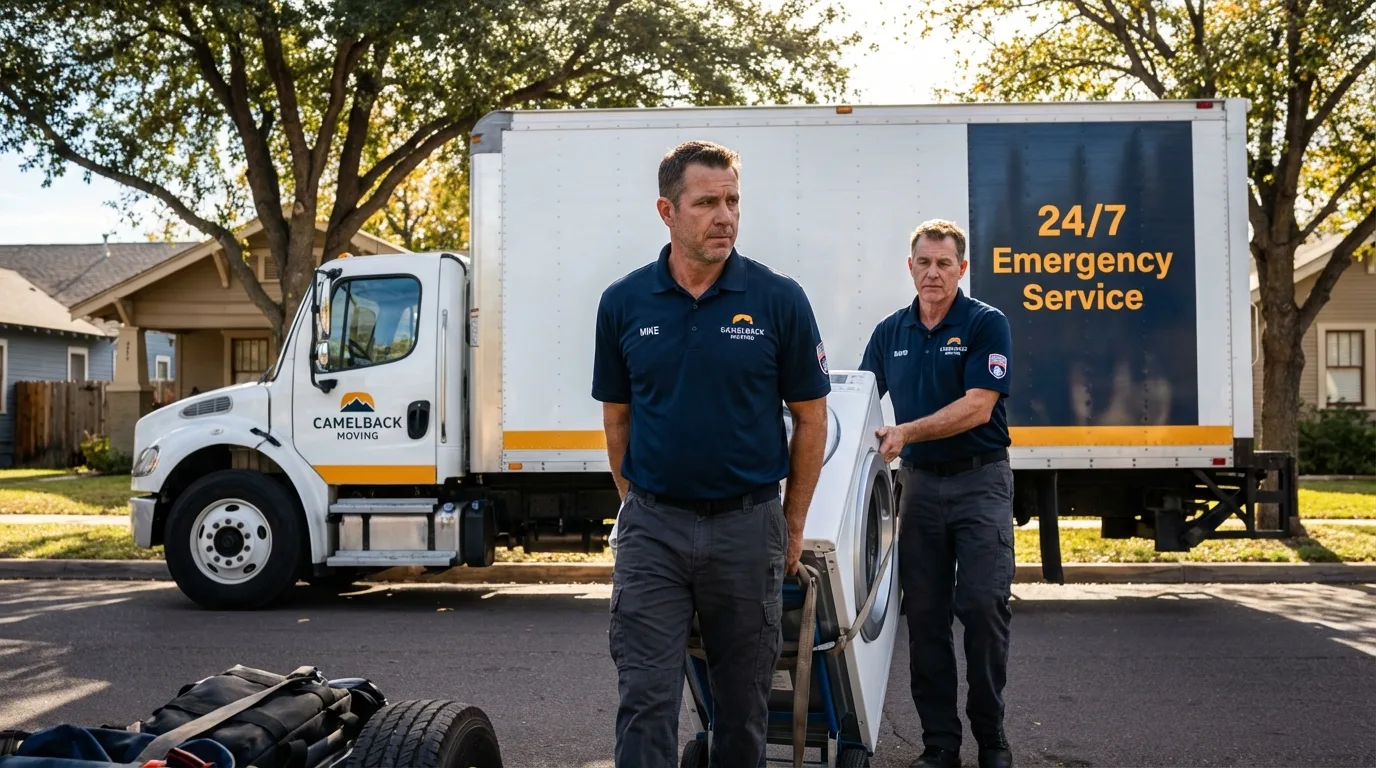 CamelBack Moving crew loading furniture in Litchfield Park, AZ